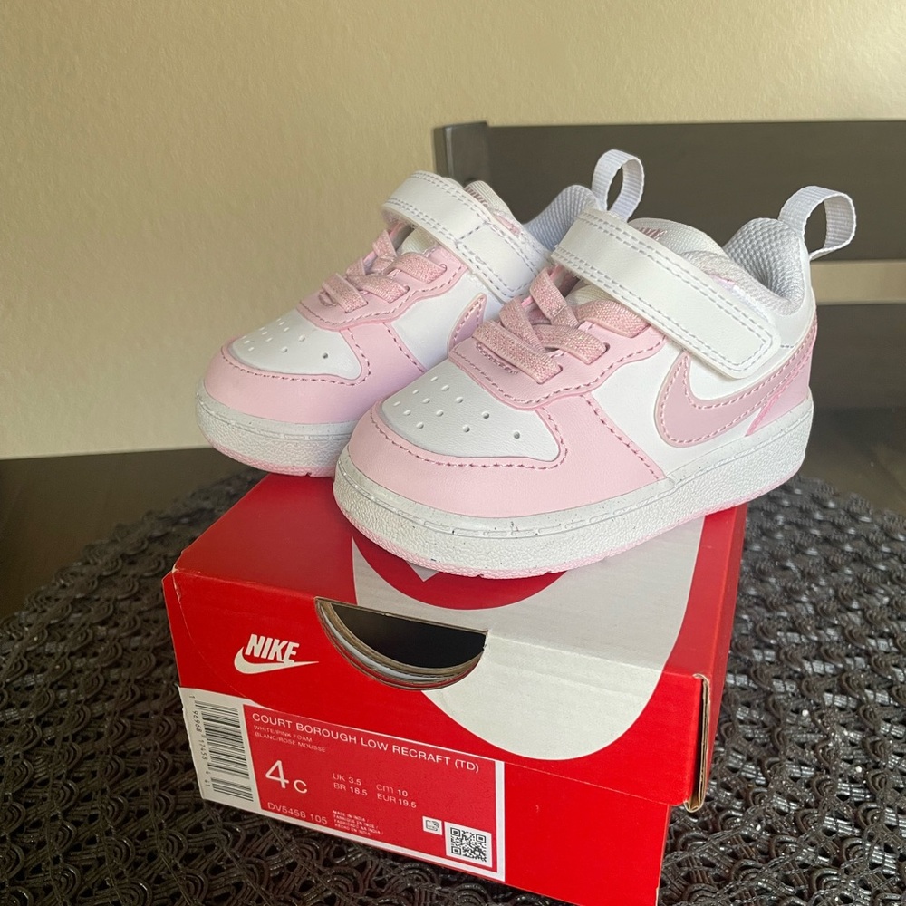 Nike Toddler Court Borough Pink Sneakers